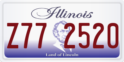 IL license plate Z772520