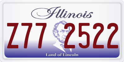 IL license plate Z772522