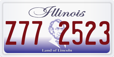 IL license plate Z772523