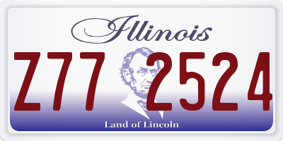 IL license plate Z772524