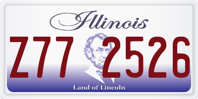 IL license plate Z772526