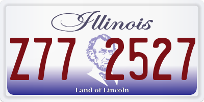 IL license plate Z772527
