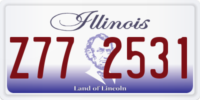 IL license plate Z772531