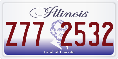 IL license plate Z772532