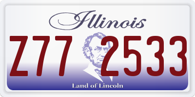 IL license plate Z772533