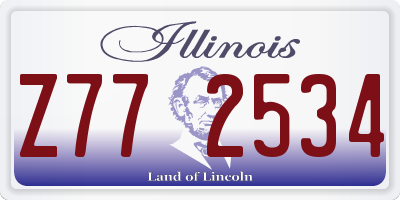 IL license plate Z772534