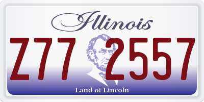 IL license plate Z772557