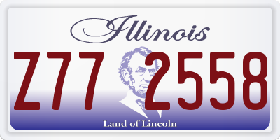 IL license plate Z772558