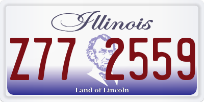 IL license plate Z772559