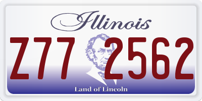 IL license plate Z772562