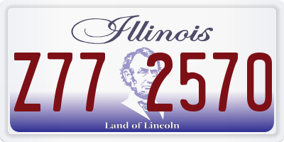 IL license plate Z772570