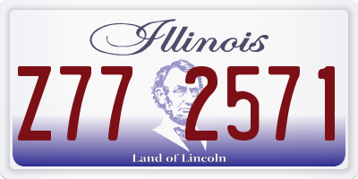 IL license plate Z772571