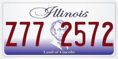 IL license plate Z772572