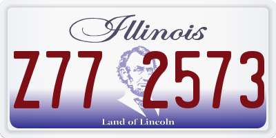 IL license plate Z772573