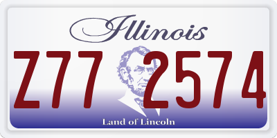 IL license plate Z772574