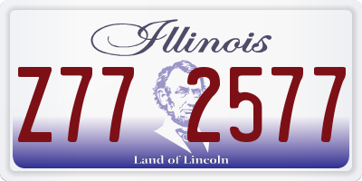IL license plate Z772577