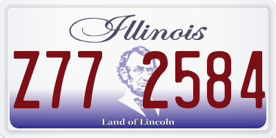IL license plate Z772584