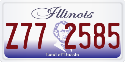 IL license plate Z772585