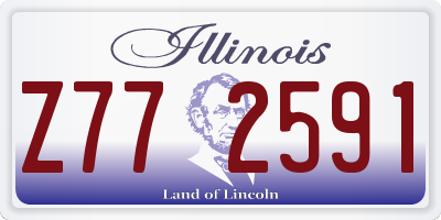 IL license plate Z772591