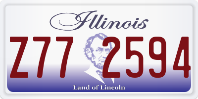 IL license plate Z772594