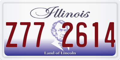 IL license plate Z772614