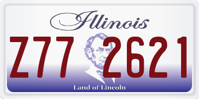 IL license plate Z772621