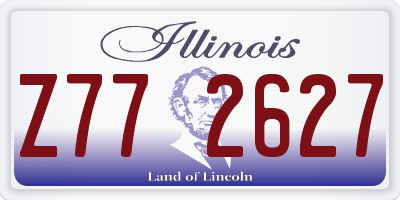 IL license plate Z772627