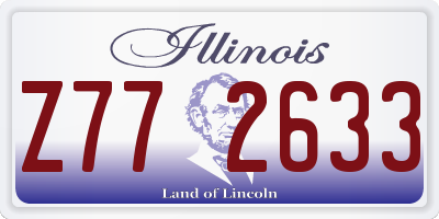 IL license plate Z772633