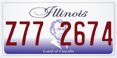 IL license plate Z772674