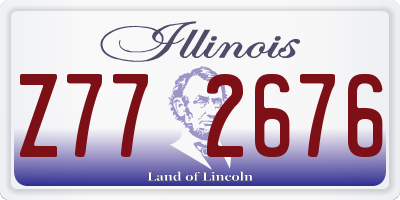 IL license plate Z772676