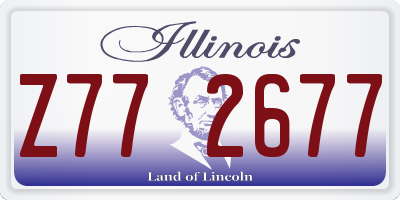 IL license plate Z772677