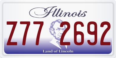 IL license plate Z772692
