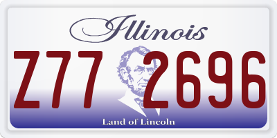 IL license plate Z772696
