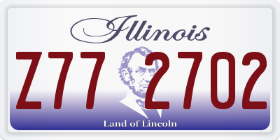 IL license plate Z772702