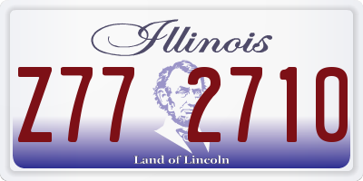 IL license plate Z772710