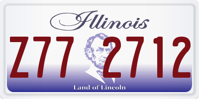 IL license plate Z772712