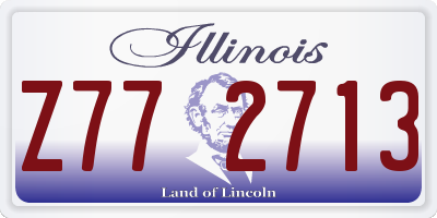 IL license plate Z772713