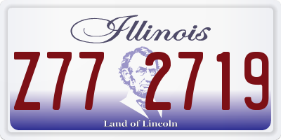 IL license plate Z772719