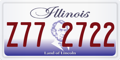 IL license plate Z772722