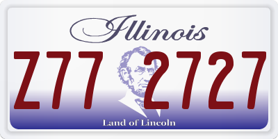 IL license plate Z772727