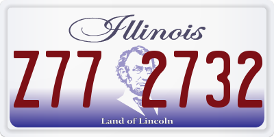IL license plate Z772732