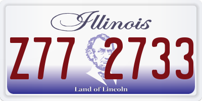 IL license plate Z772733
