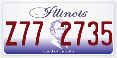 IL license plate Z772735