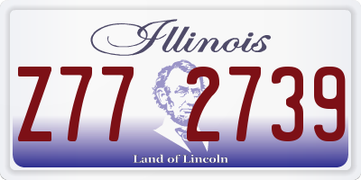 IL license plate Z772739