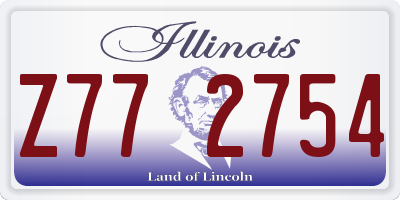 IL license plate Z772754