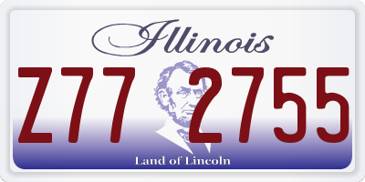 IL license plate Z772755