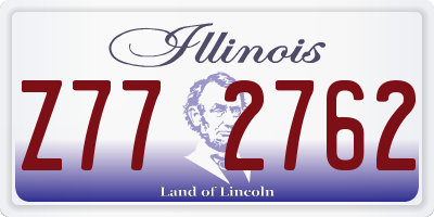 IL license plate Z772762