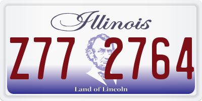 IL license plate Z772764