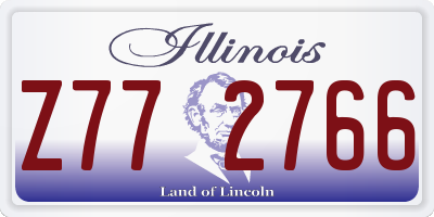 IL license plate Z772766