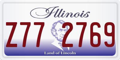 IL license plate Z772769